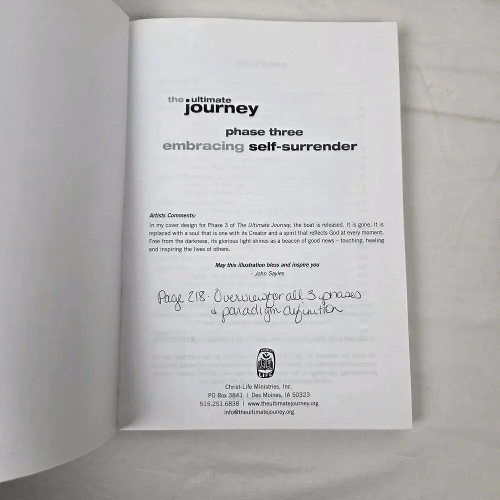 The Ultimate Journey Embracing Self Surrender Phase 1 2 3 Program Books 1-3